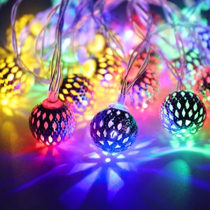 Guirlandes lumineuses pour sapin de Noël, 6 mètres, 40 LED, alimentées par piles, parfaites pour Noël, les mariages, les fêtes,lumière chaude | Leroy Merlin