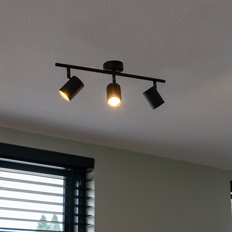 Spot moderne noir orientable 3 lumières - Jeana - 8