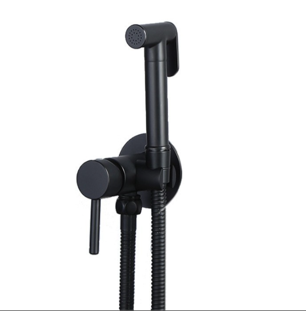 Wysokiej jakości zestaw miedziany w kolorze czarnym do ciepłej i zimnej wody korpus zaworu z miedzi wąż m pistolet natryskowy z rdzeniem miedzi cynku