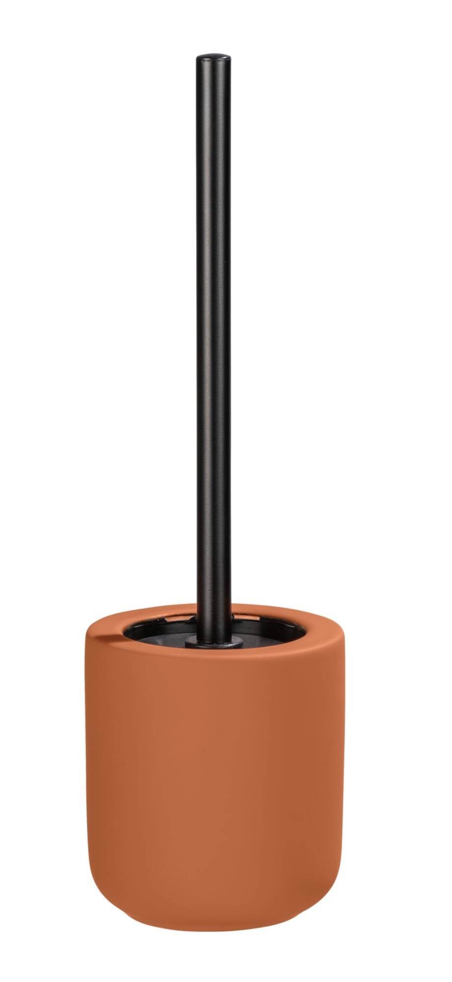 Brosse WC AVELLINO, céramique, couleur terre cuite, Wenko, WENKO - 3