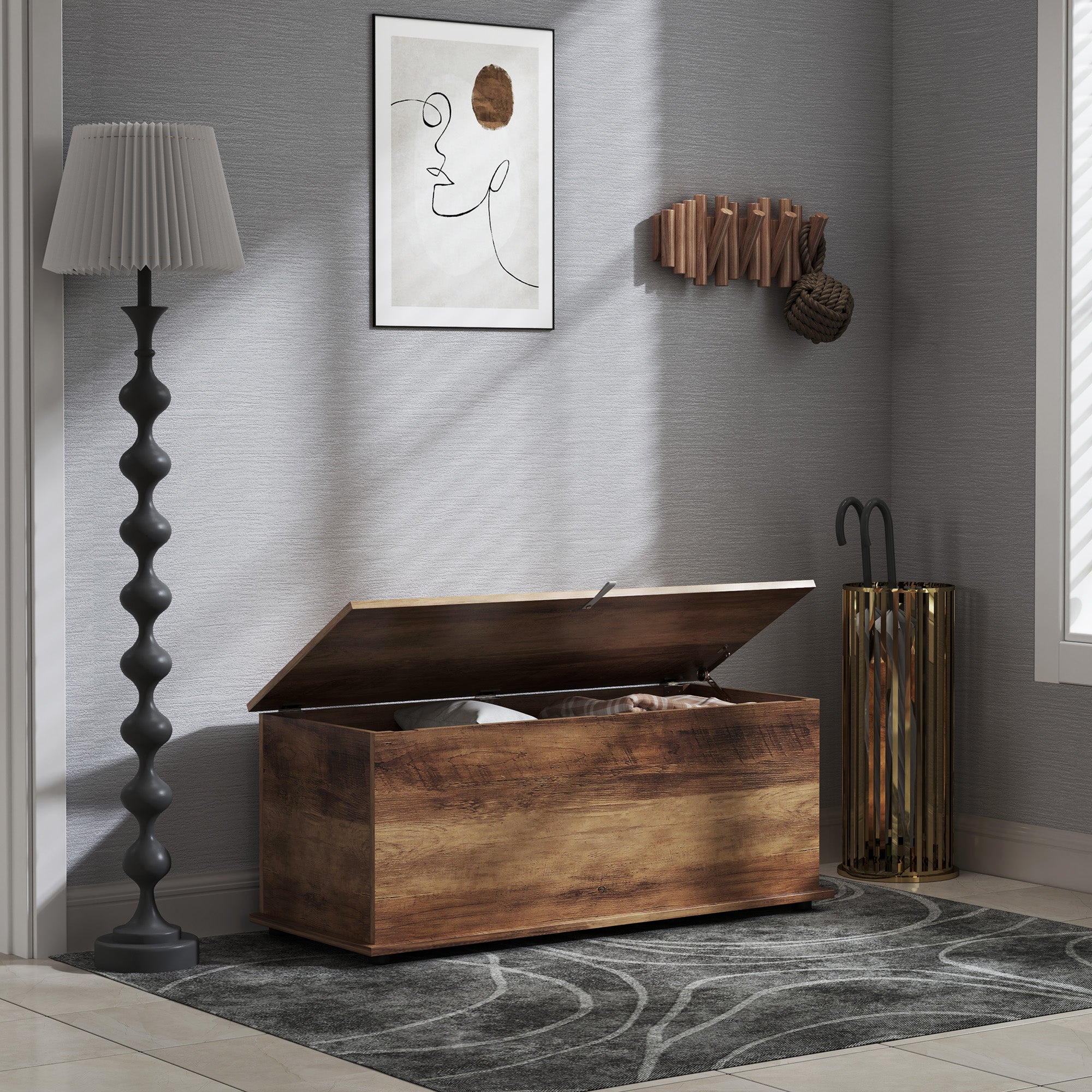 Coffre de rangement Panneaux de particules HOMCOM - 7