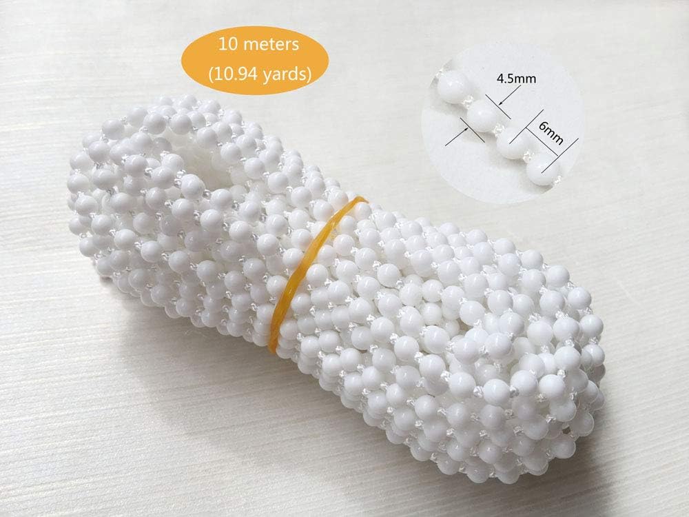 10 Mètres Chainette Avec 10 Connecteurs & 10 Arrêt De Cordon De Chaine De Perles Pour Stores A Bandes Verticales Chainette Store Cordon Store Venitien Accessoires De Reparation 86969755