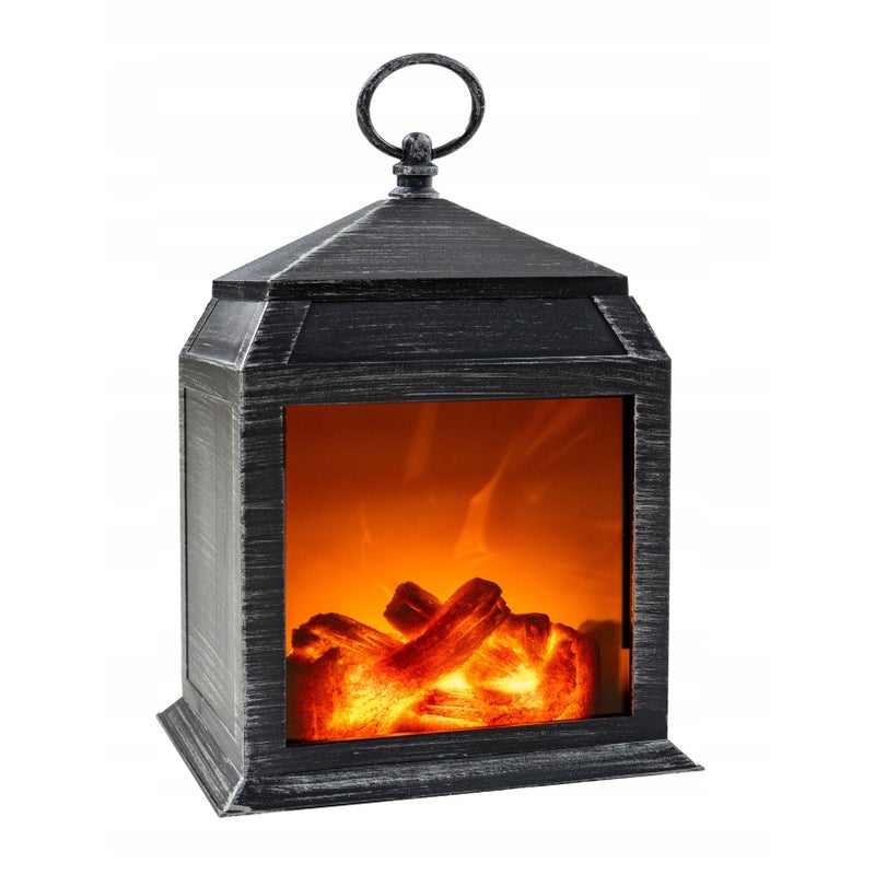 Latarenka z Kominkiem 3LED EUROHIT 27cm