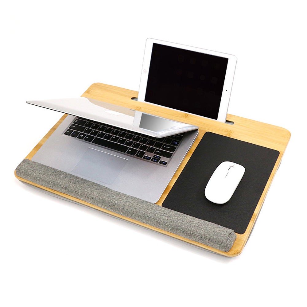 Pad per laptop / Cuscino per laptop COMFILAP 55 x 36 cm con mouse e poggiapolsi marrone hjh OFFICE - 4