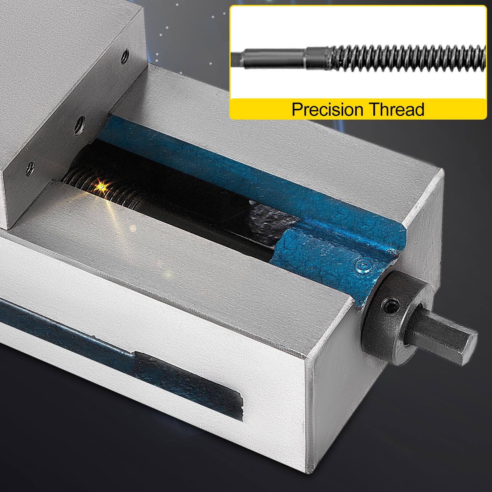 Morsa de bancada 4 polegadas,SucceBuy alta precisão,morsa CNC com mandíbula fixa - 6