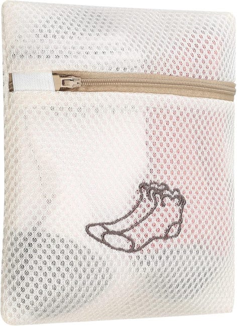 4-Pack Mesh Laundry Bags For Bras And Delicates - Zippered Travel Wash Bags Gray