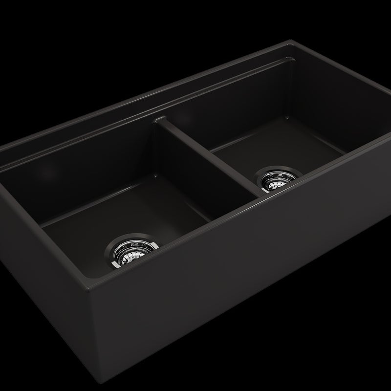 BOCCHI CONTEMPO STEP RIM Zlewozmywak kuchenny 91,5 cm Czarny