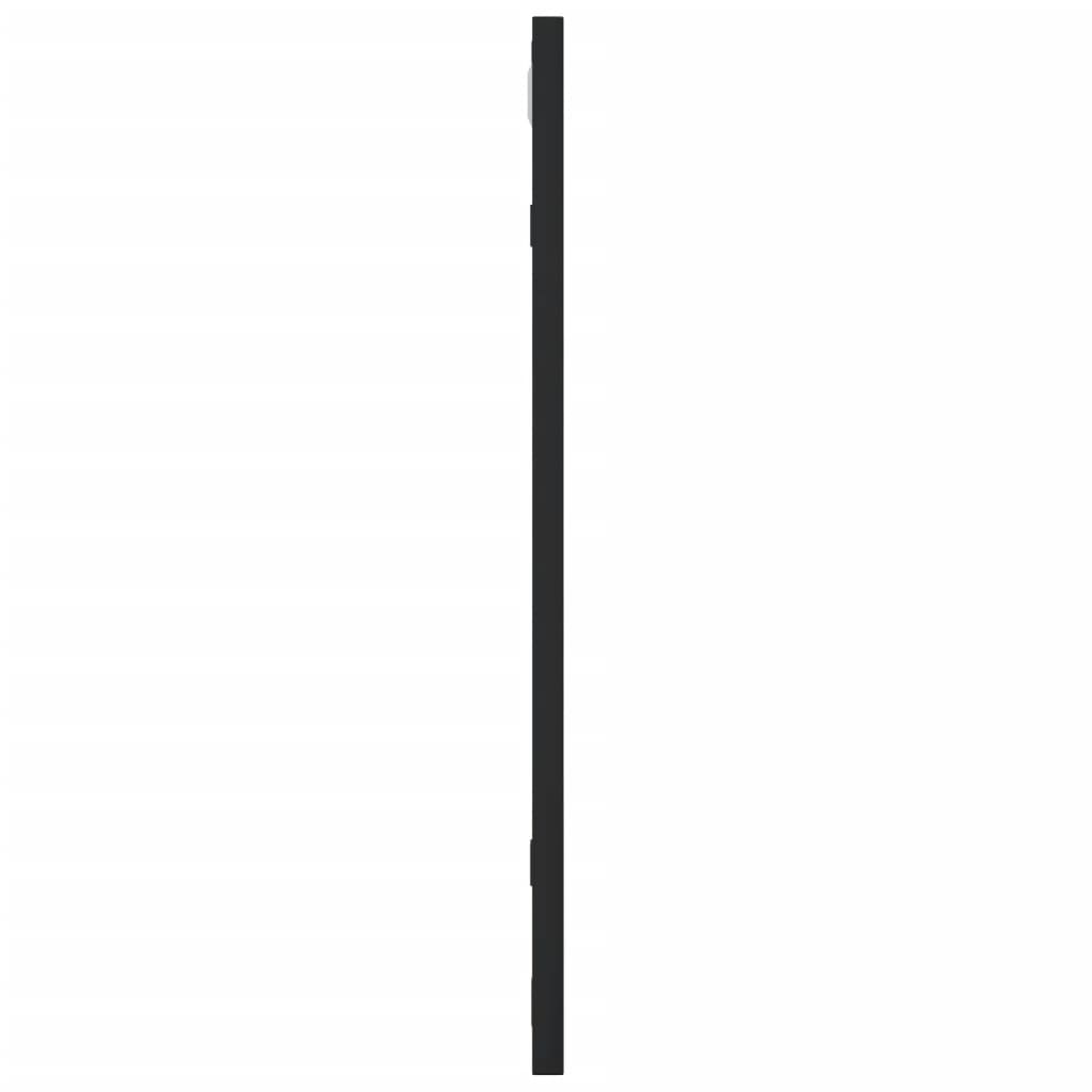 Espelho de parede quadrado de ferro preto 50x50 cm- COMFORTXL - 4
