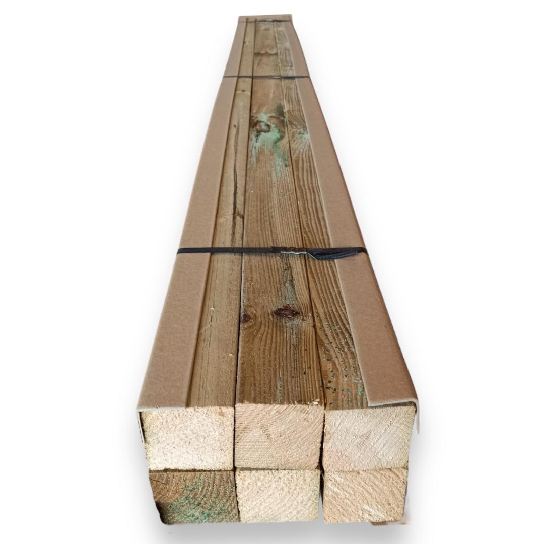SPEEDY Products Set Di Bastoni Per Tende In Legno Di Pino Antico – 150 Cm X 2,8 Cm – Include Terminali, Supporti E Anelli