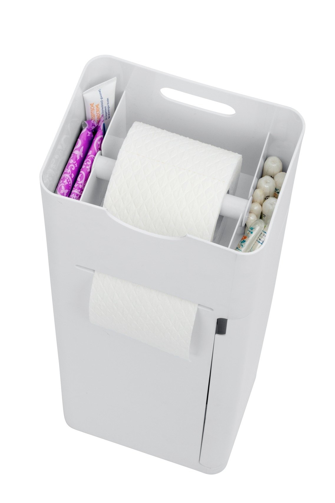 Porte-papier hygiénique et brosse IMON, 6in1, gris, WENKO, WENKO - 4