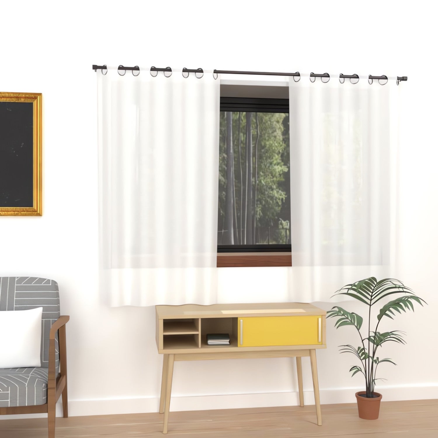 Voilage à Oeillets ALIX Rose, Par SOLEIL D'OCRE - Rose - - Nu