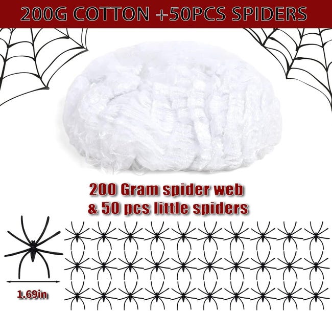 QZQZ Araignée Halloween, Araignee Géante,Outdoor Halloween Decorations QZQZ Araignée Halloween, Araignee Géante,Outdoor Halloween Decorations