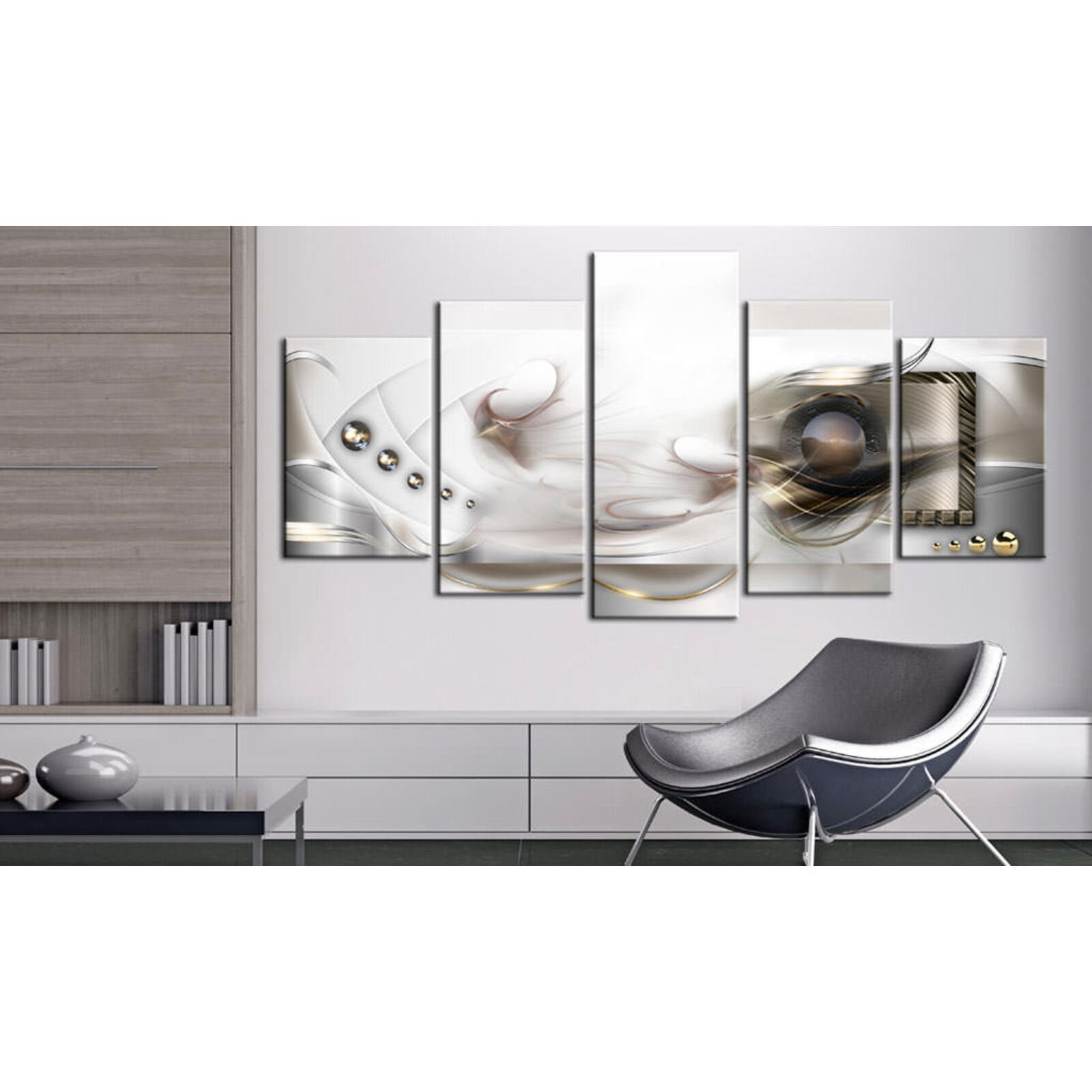 Tableau brume nacrée - 100 x 50 cm - 2