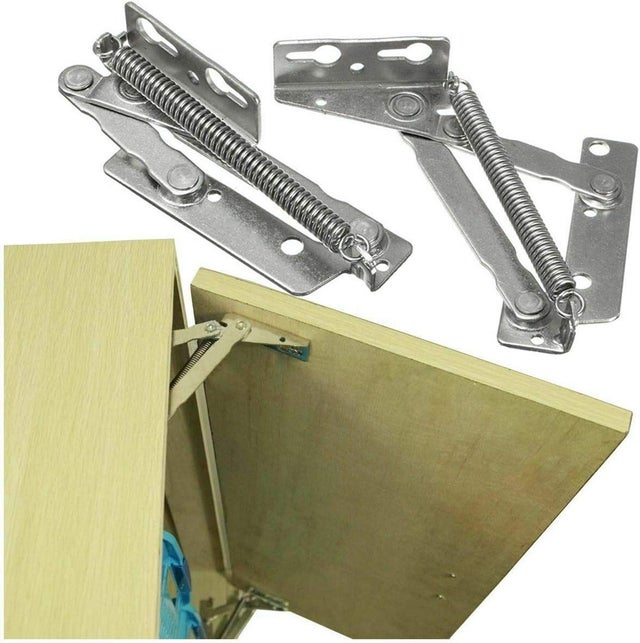1 paire de charnières à ressort, très résistant, norme industrielle, pour porte/placard de cuisine/armoire, charge 4 kg, 80 degrés