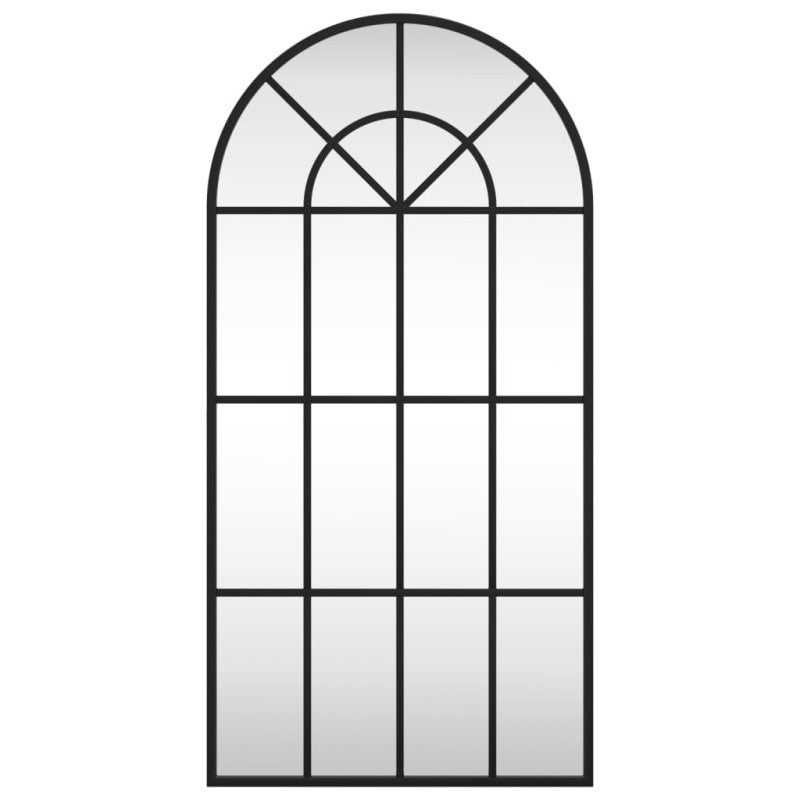 Miroir mural noir 40x80 cm arche fer - 3