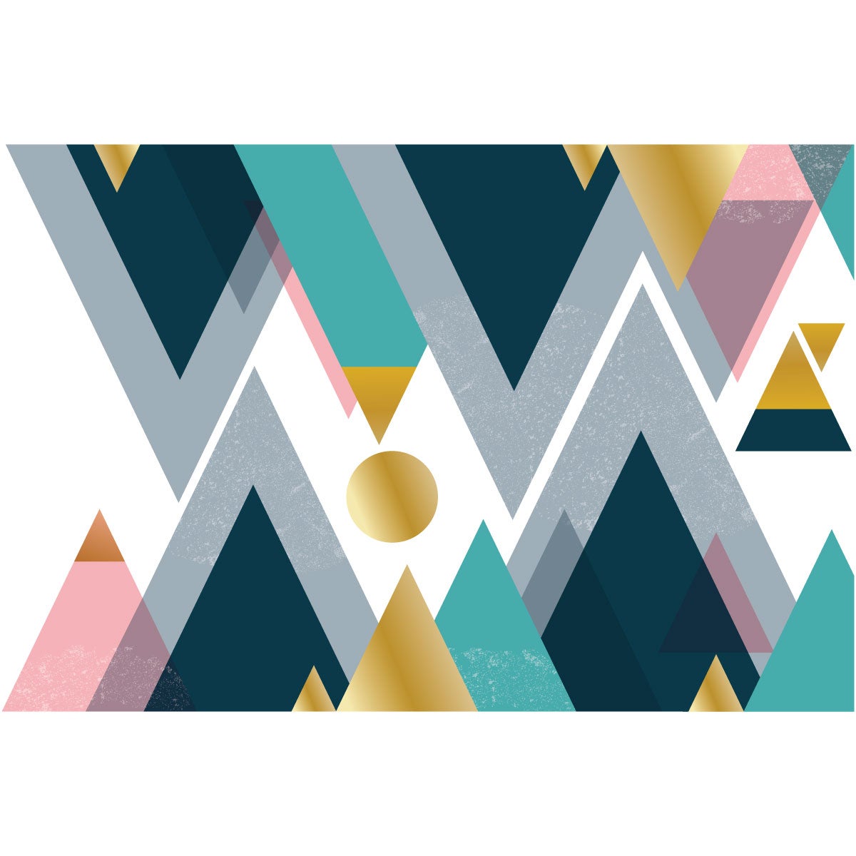 Adesivo montagna scandinavo tonga - Sticker adesivo - adesivi murali - 40x60cm - 4