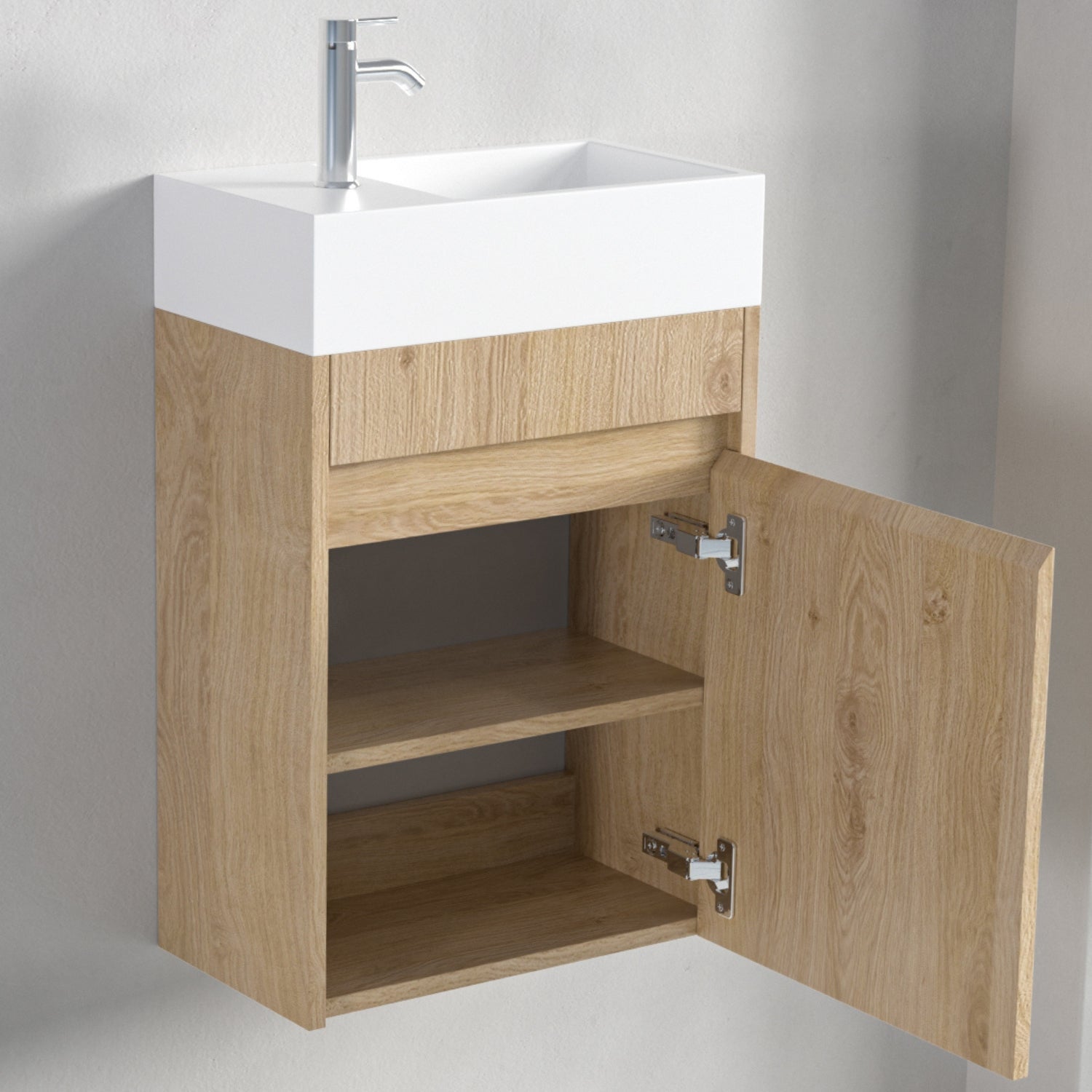 Mobile bagno sospeso com lavabo 40 cm rovere chairo - LOMAZOO Ibiza - 4