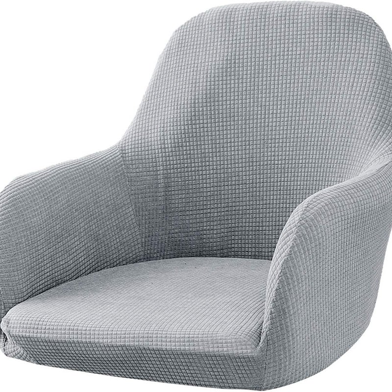 Elastyczny pokrowiec na krzesło do jadalni i biura (szary)