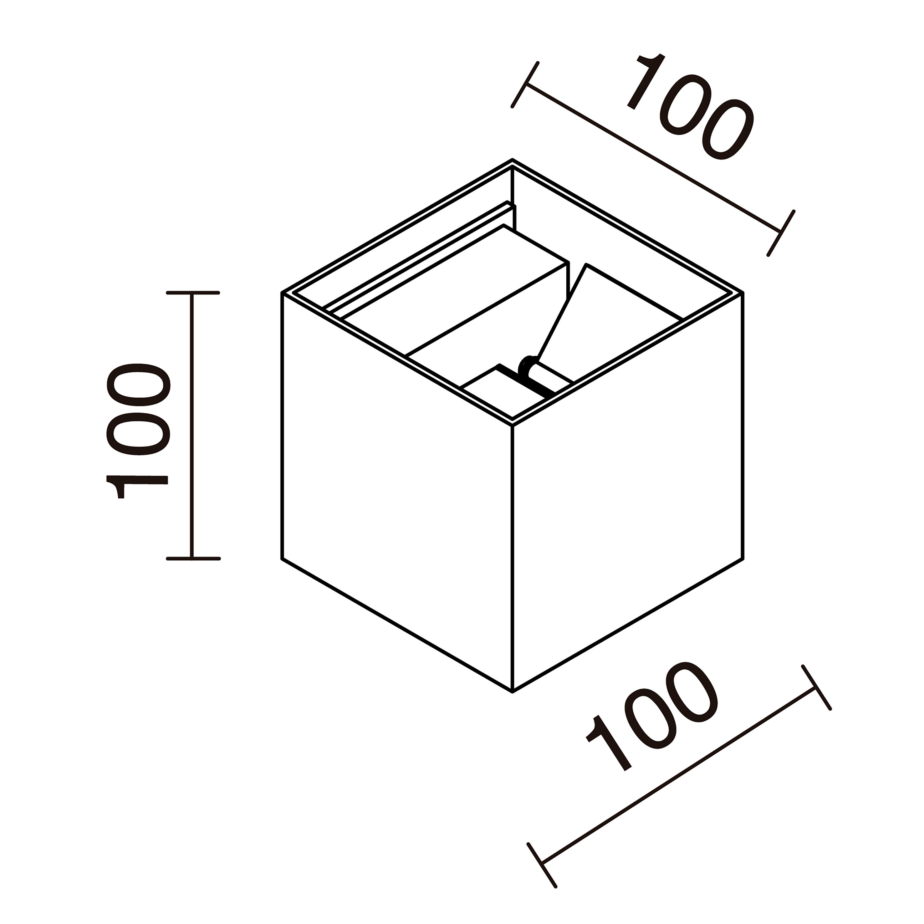 Applique BEAM IP54 LED COB 2x3W 290lm(405lm) CRI80 3000K 5º/130º up-down Oxyde brun - 4