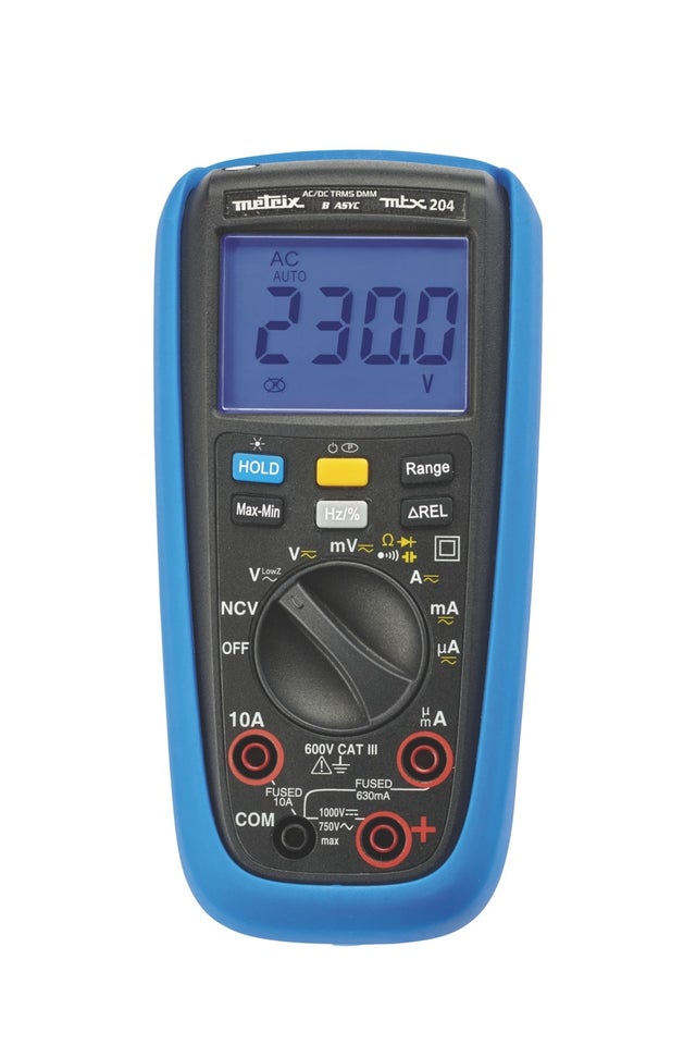 Metrix - Multimètre numérique MTX204-Z TRMS (AC+DC) - MTX204-Z