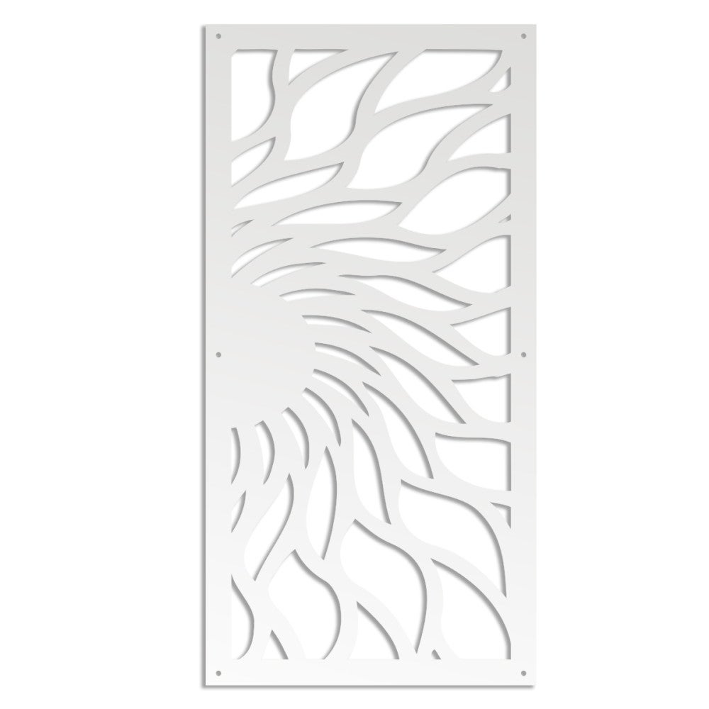 HOT SUN - Panel perforowany z PVC - Osłona przeciwsłoneczna - Rozmiar 73x148 cm - Grubość 1 cm - Kolor BIAŁY