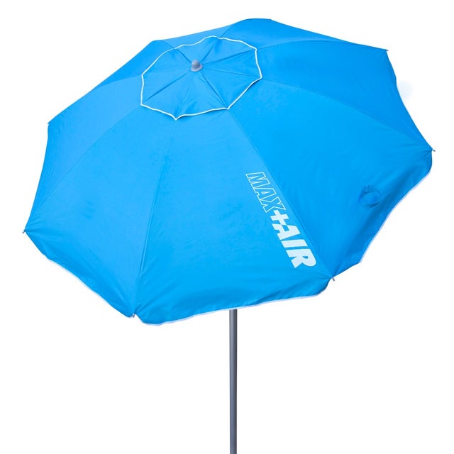 Aktive Sombrilla playa antiviento 8 varillas 200 cm azul