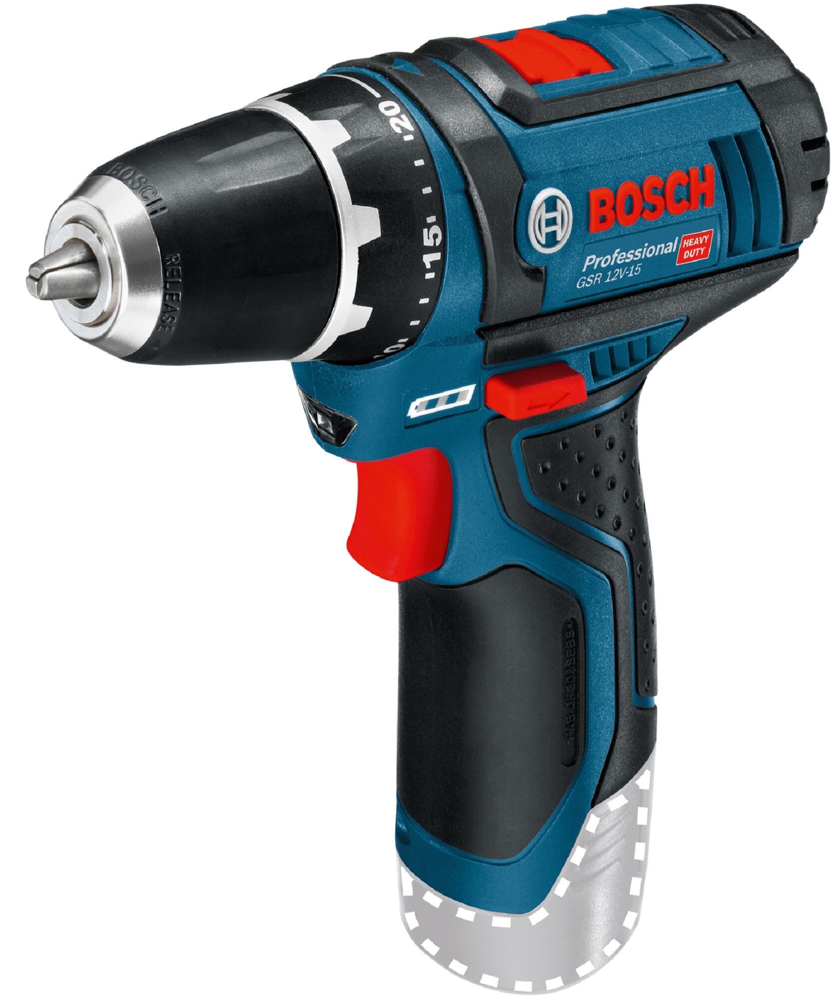 Wiertarko-wkrętarka akumulatorowa BOSCH PROFESSIONAL, 12 V 2 Ah, bez baterii