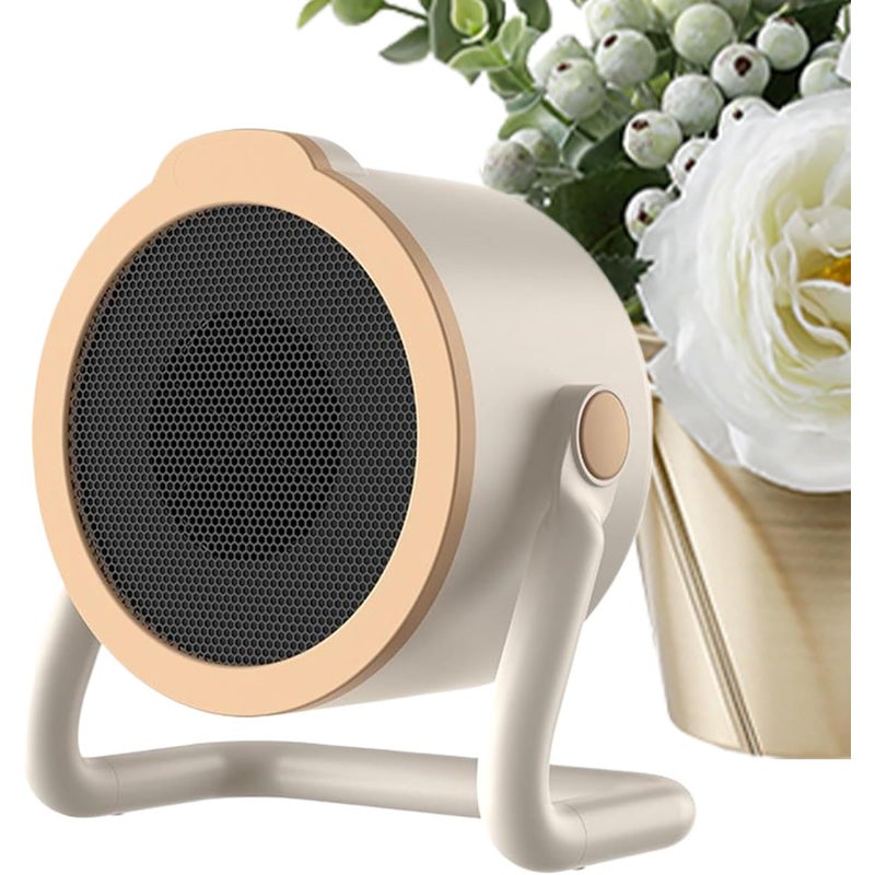 Mały, cichy grzejnik pomocniczy, mały grzejnik elektryczny do kampera, mini grzejnik elektryczny 500 W, do domu, sypialni, biura