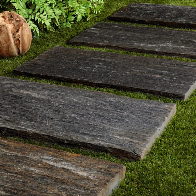 Pas japonais Rectangle Schiste 100x50x3-7 cm (à l'unité) - RO'MA NATURE