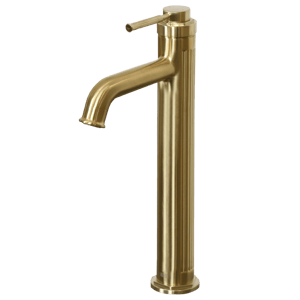 Art Deco mitigeur lavabo haut or brossé