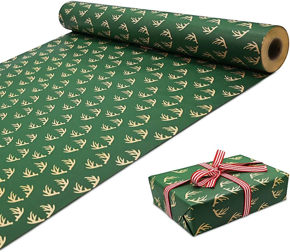 Rouleau De Papier Cadeau En Kraft Pour Emballer Cadeau De Noël
