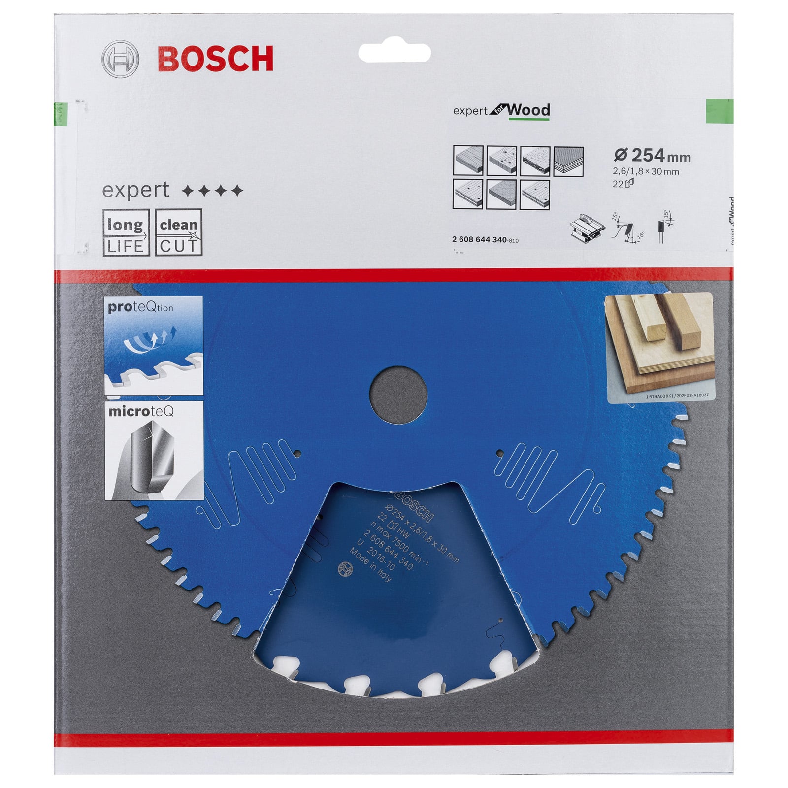 Bosch Professional - Lame Scie Circulaire Expert Bois 254X30X2,6/mm, 22D - 2608644340 - 4