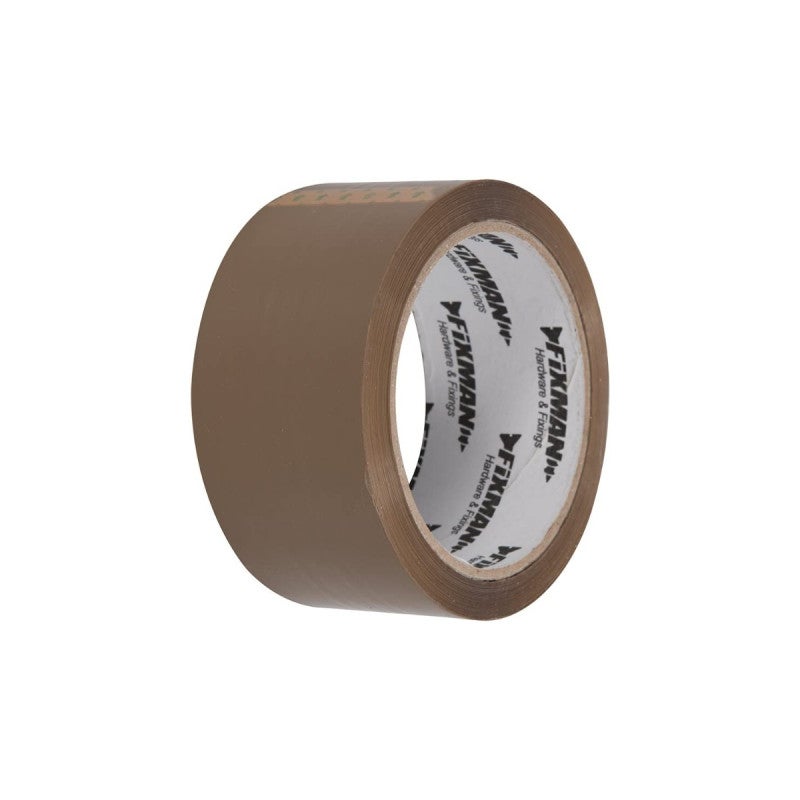 Ruble De Scotch D'Emballage Fixman - Marron, 48mm X 66m - Pour Cartons Et Colis
