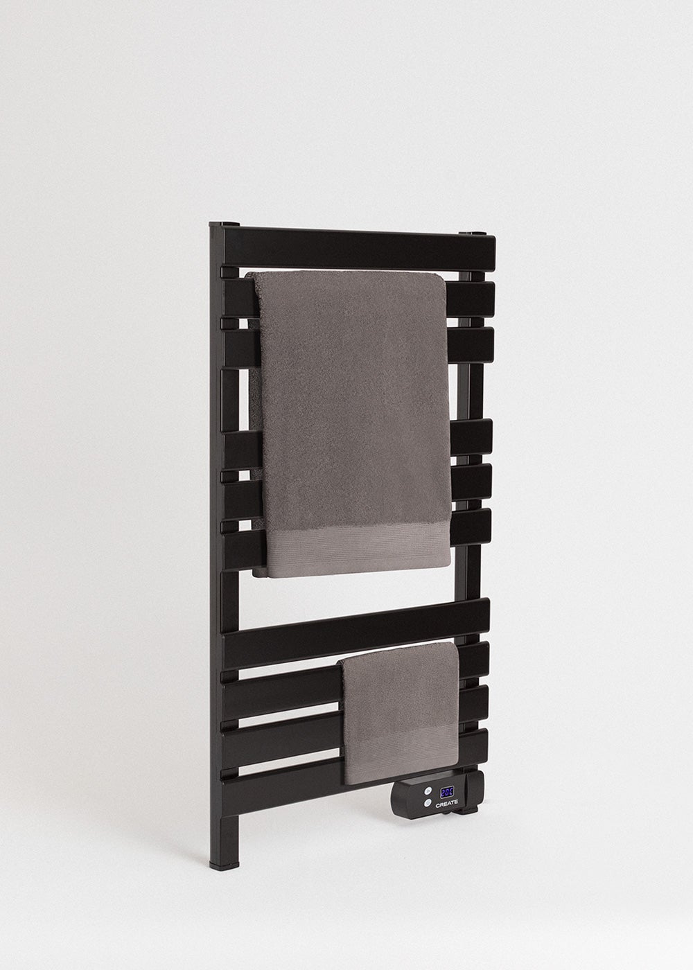 WARM TOWEL - Sèche-serviettes électrique au sol ou mural 500W Sans pieds et sans étagère - 4