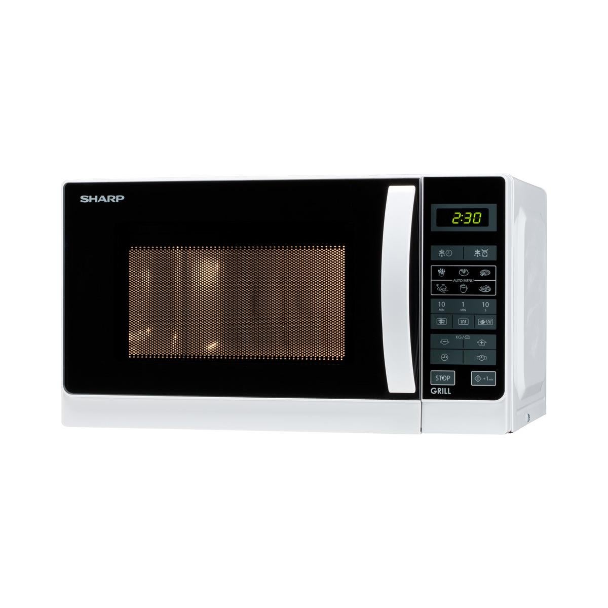 Leroy Merlin Sharp Home Appliances R-642 Ww Microondas De Superficie Plana Con Grill 20 L 800 W Blanco