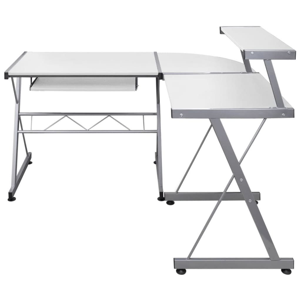 Bureau Ordinateur VidaXL Sonoma Gris 90x45x76 Cm - Table De Travail Avec 3 Tiroirs - Meuble Étude Bois D'Ingénierie