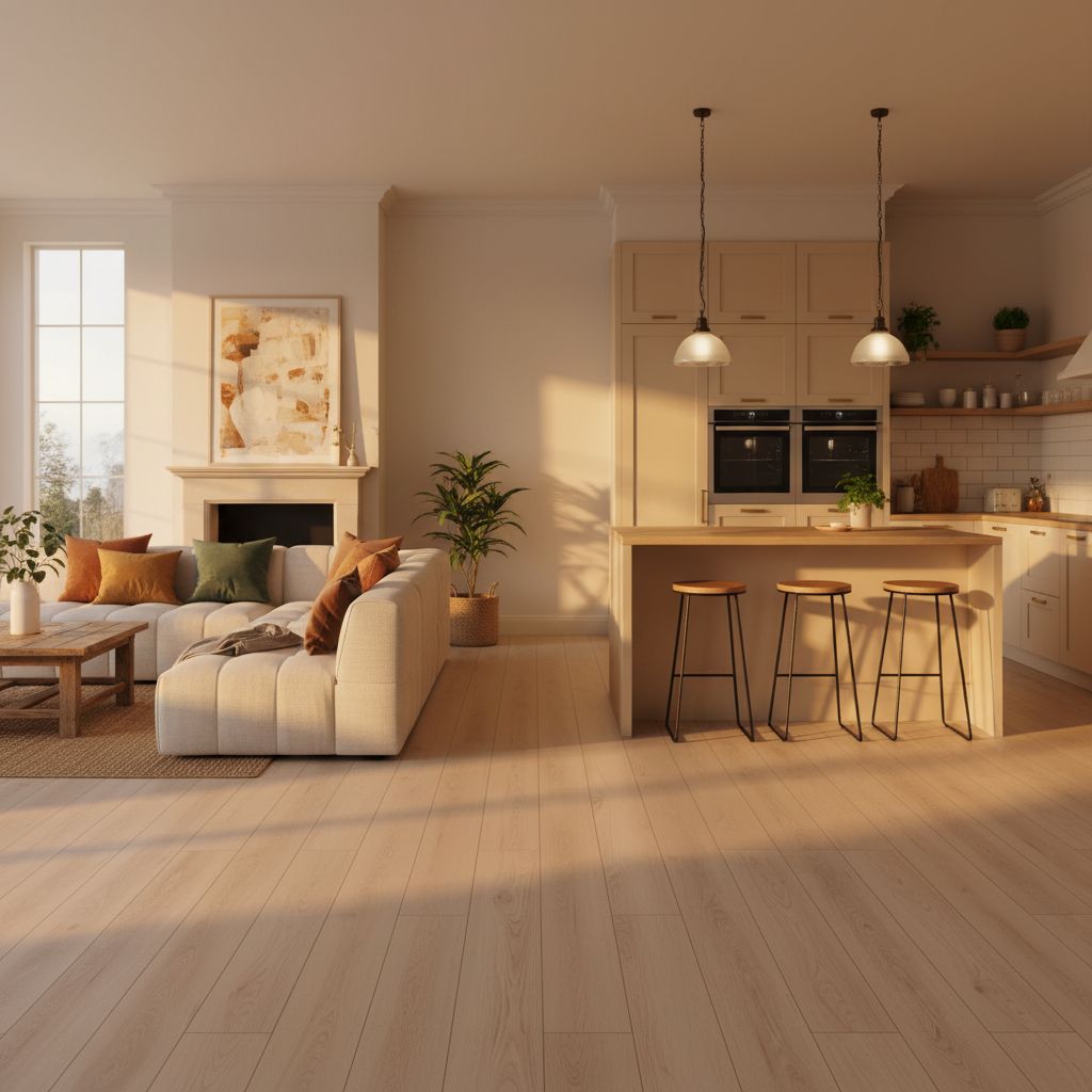 Suelo vinílico autoadhesivo PVC 2 mm espesor. En lamas efecto madera natural 002 ROBLE ARENA CUBOX - 5 m². YB-M-3023 - 5