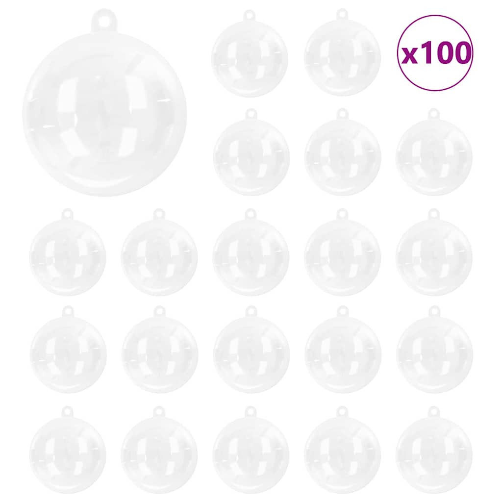Zestaw Bombek Choinkowych 100 pcs Ø 8 cm