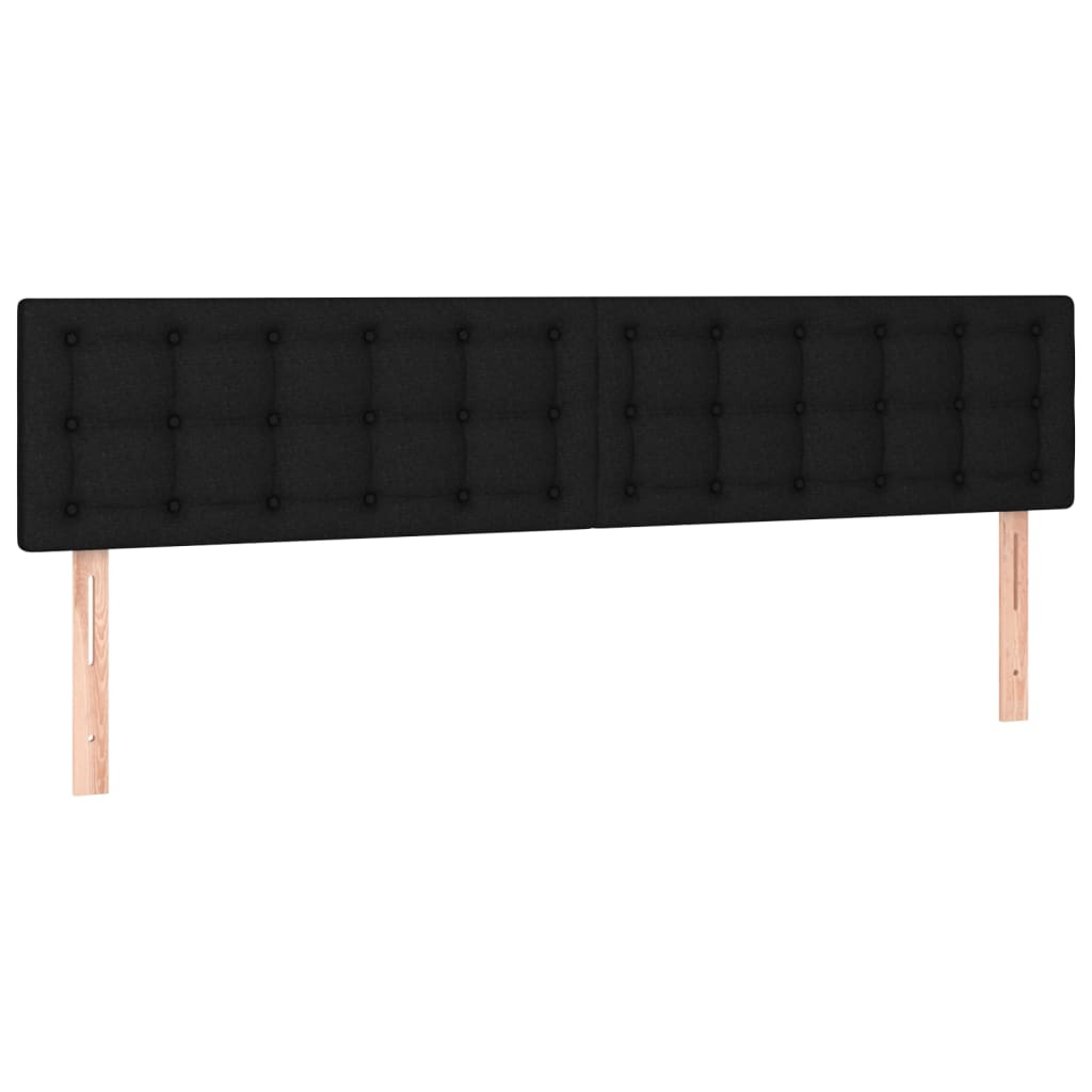 Maison Exclusive - Têtes de lit 2 pcs Noir 90x5x78/88 cm Tissu - 2