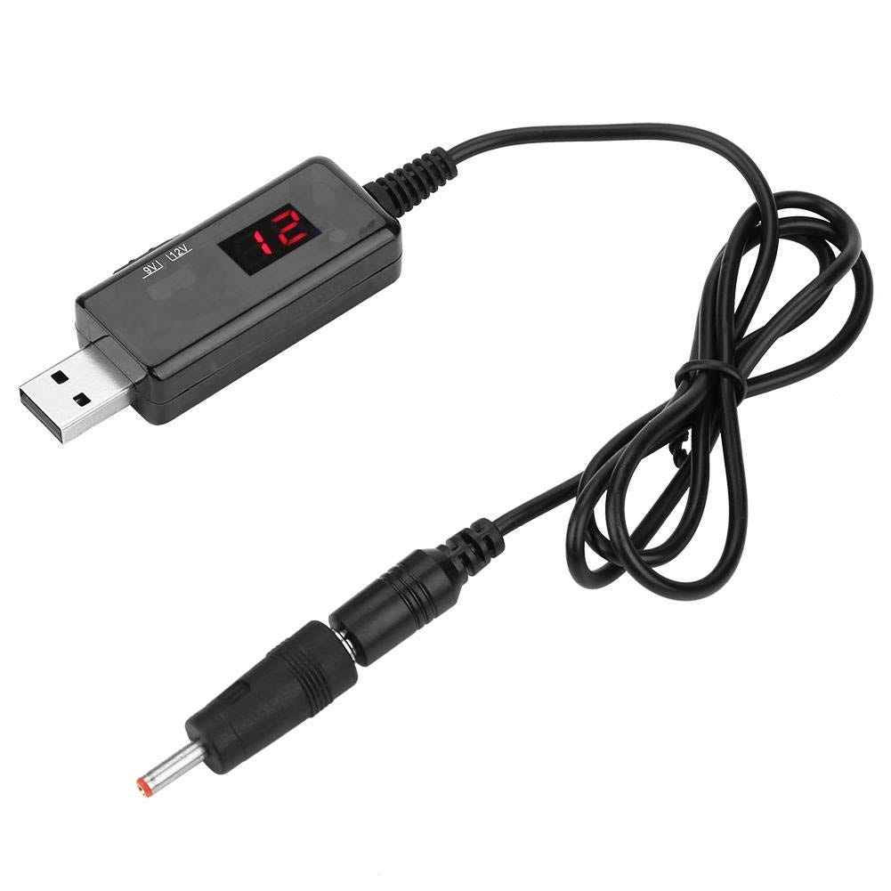 Câble convertisseur élévateur de tension USB vers 12V CC USB 5V vers CC (connecteur 5,5x2,1mm) transformateur 12V câble adaptateur d'alimentation câble chargeur fil 1,5m (5V-12V Câble convertisseur élévateur de tension USB vers 12V CC USB 5V vers CC (connecteur 5,5x2,1mm) transformateur 12V câble adaptateur d'alimentation câble chargeur fil 1,5m (5V-12V