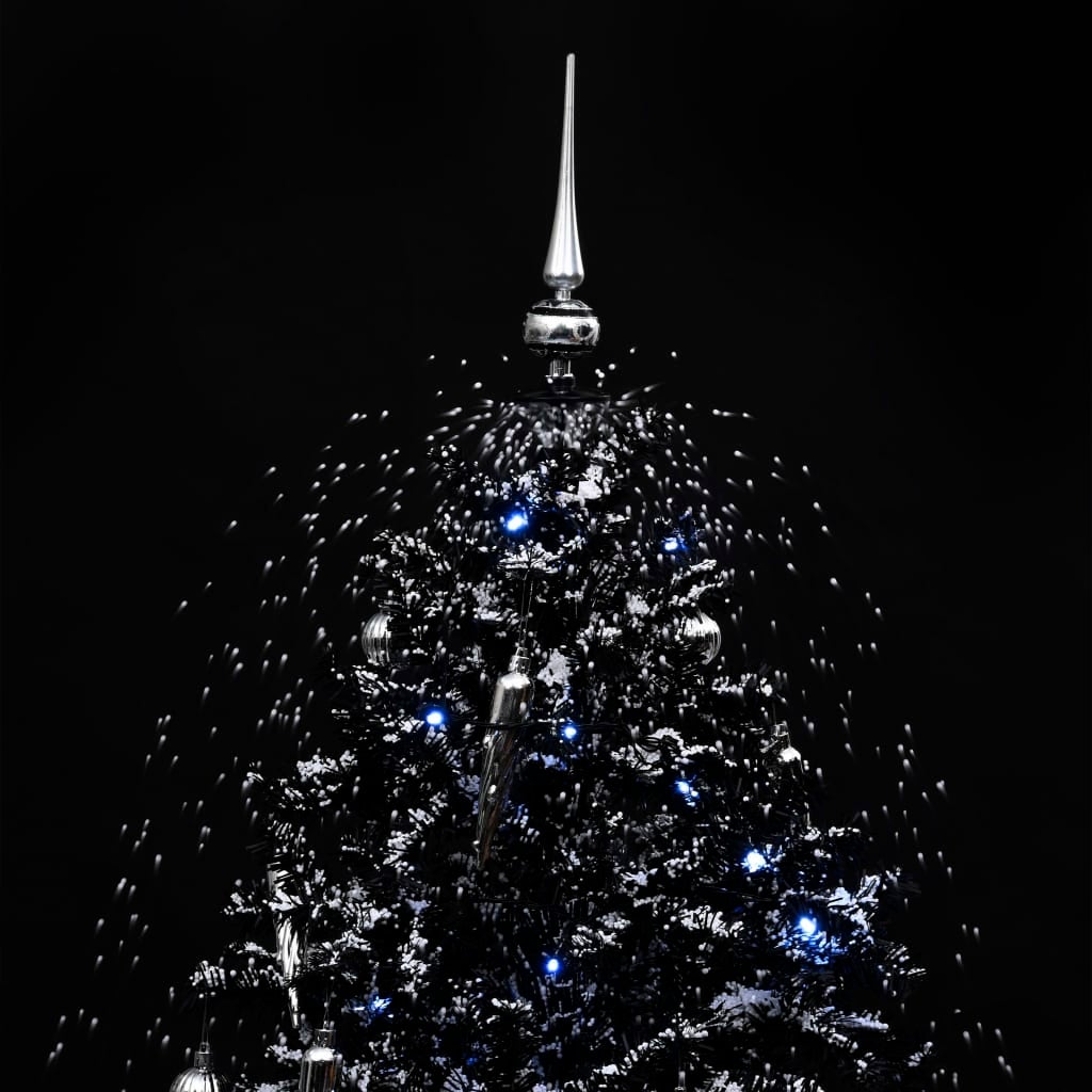 Choinka sypiąca śniegiem, podstawa parasolowa, czarna, 170 cm - 5