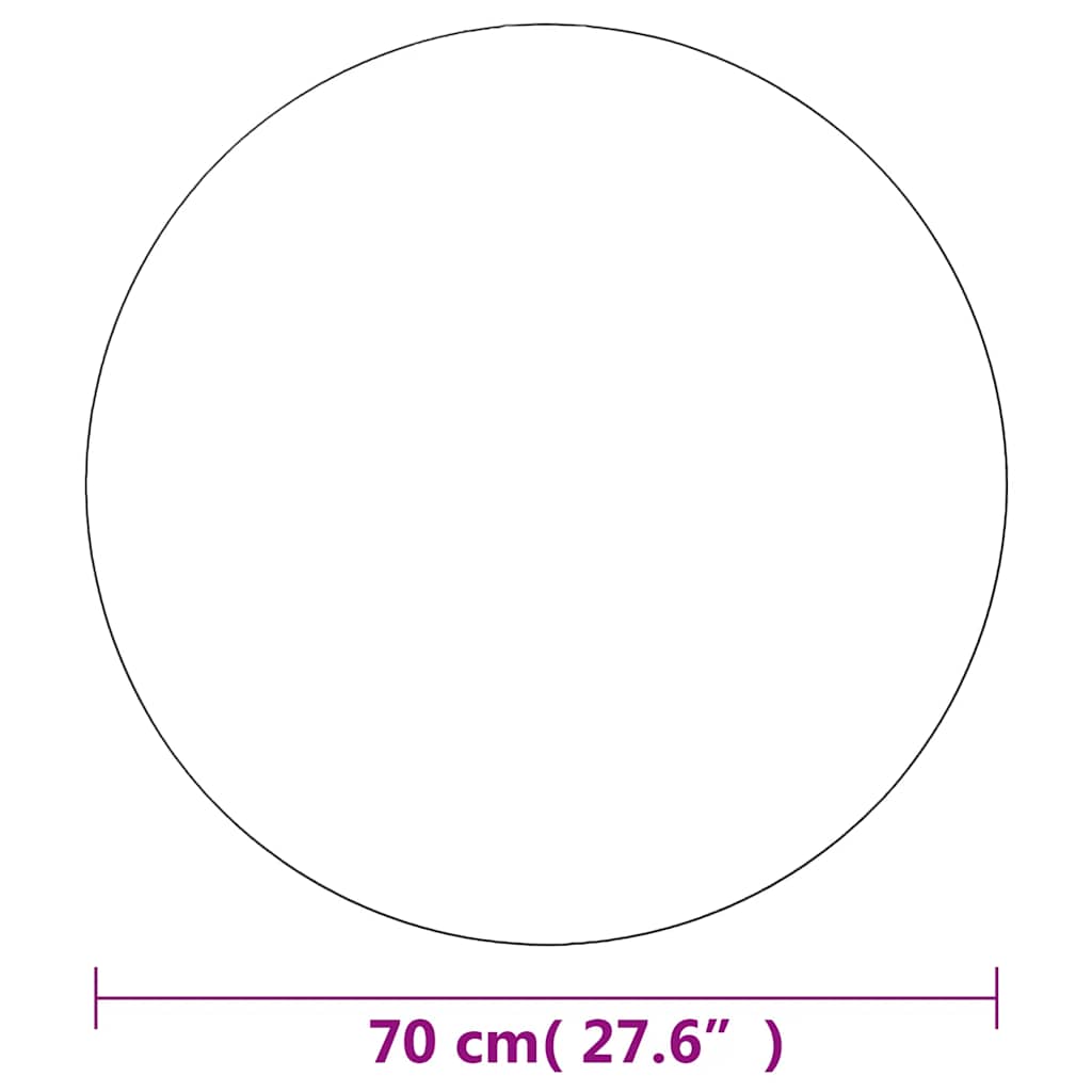 Miroir mural 70 cm Rond Verre vidaXL - 6