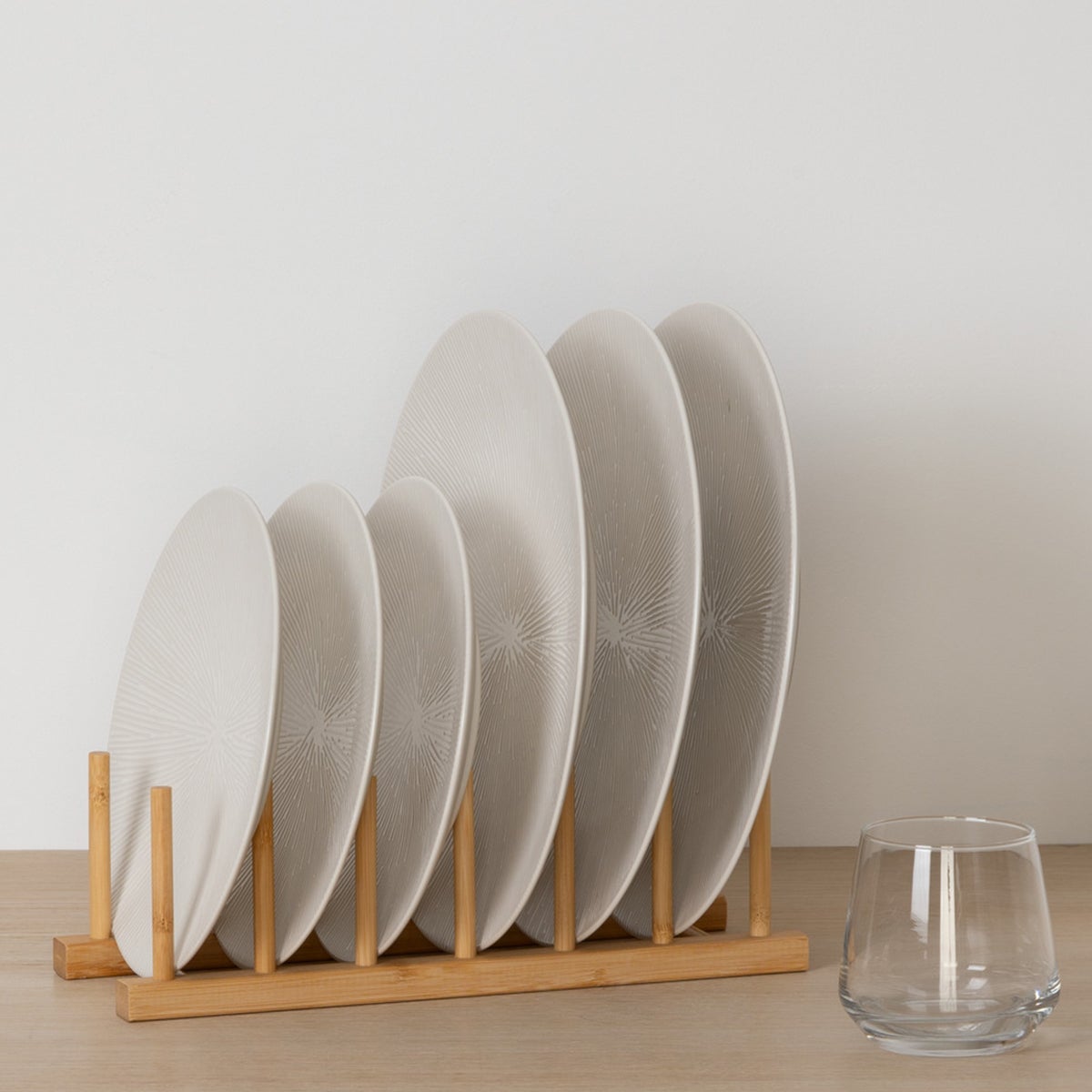 Rack 6 assiettes en bambou - 5five - 2