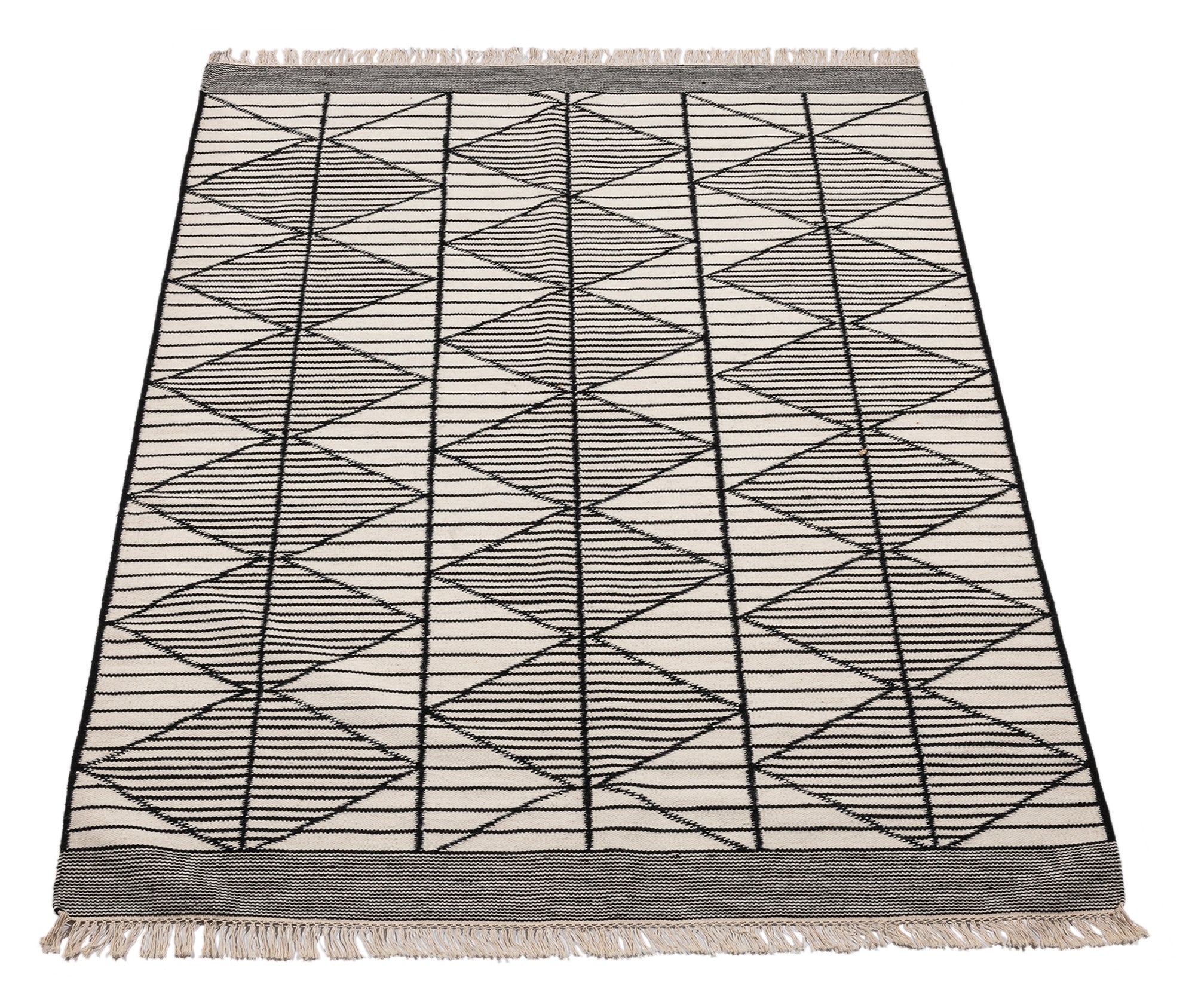 Nowy projekt Oryginalny autentyczny ręcznie robiony kilim Indie 240x170 cm