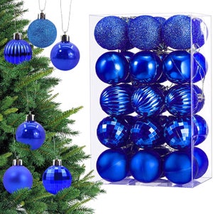 Boules De Noël Incassables - Lot De 9 Avec Motif Père Noël, 5,8 Cm