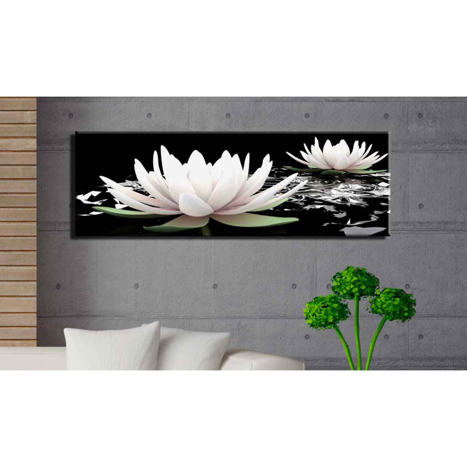 Tableau croisière de lys - 150 x 50 cm - 2