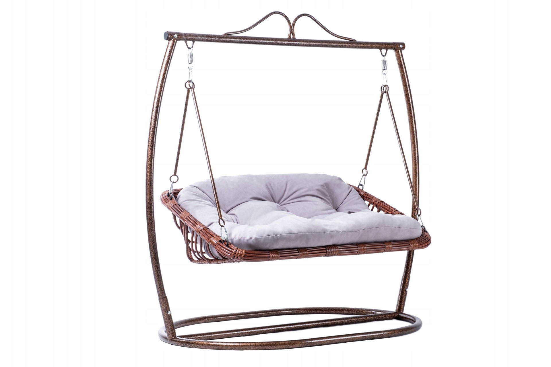 Huśtawka ogrodowa DELUX Bujana Brązowa
