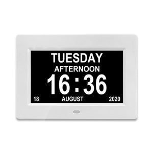 Orologio Digitale VHV 7 Pollici Con Calendario - Display HD 1024x600, 8 Lingue, Dimmerazione Automatica - 3