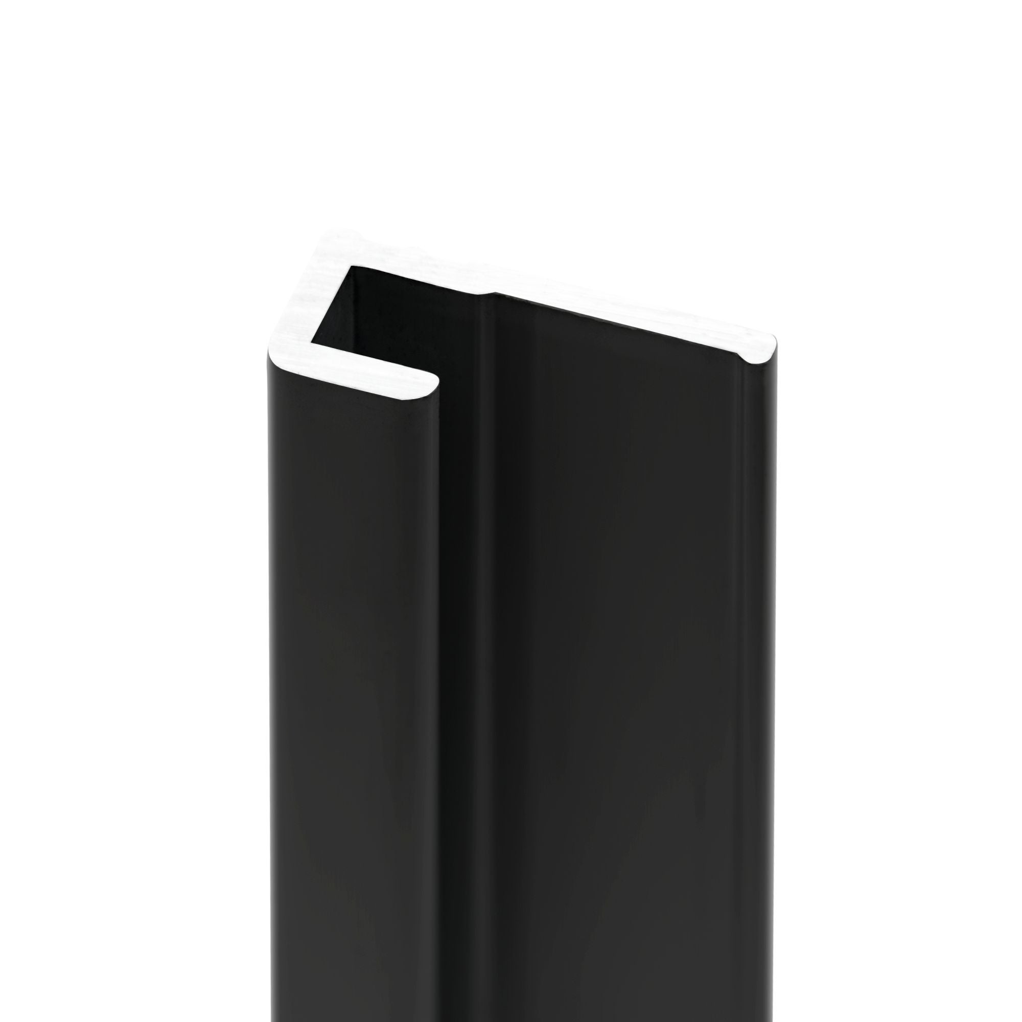 Schulte pack de 4 profilés 210 cm: 2 profilés de finition + 1 profilé d’angle + 1 profilé d'extension pour panneaux muraux, DécoDesign,&nbsp;aluminium noir - 2