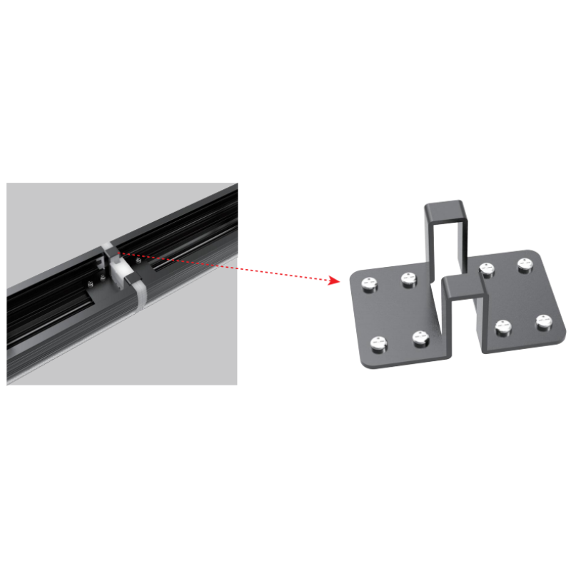 Suspension Linéaire LED 120cm 40W 130lm/W Interconnectable CCT Noir - 3000K/4200K/6400K - SILUMEN - 2